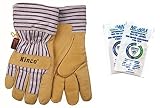 Kinco 1927 Lined Grained Pigskin Work Gloves with Nikwax Waterproofing (Small) by Kinco Nikwax
