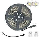 LED Strip Lights SurLight Waterproof 16.4Ft/5M 300LEDs SMD 5050 12V DC Flexible LED Light Strips 300