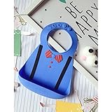 Cozyrom お食事エプロン ソフト スタイ よだれかけ 赤ちゃん幼児用食品キャッチャーと防水細菌抵抗性ソフト シリコン ベビービブ (H02)