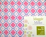 Maggie Miller Pink and Purple Twin Sheet Set [並行輸入品]