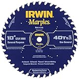 Irwin Tools 1807367 Marples Laser Cut 10-Inch 40-Tooth Alternate Tooth Bevel Circular Saw Blade [並行輸
