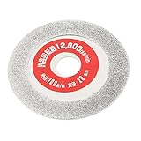 uxcell　ダイヤモンドディスク　ダイヤモンドグラインディングディスク　シルバートーン　100 x 20mm