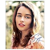 Emilia Clarke Autographed Sunlight Kiss Photo: 8x10