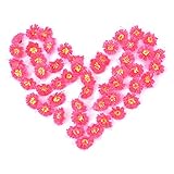 SUND　造花 ライラック　花のみ　ミニ　花ボール　50輪セット　ダブル　レース付き　DIY　手作り　デザイン　インテリア　雑貨　花部分のみ　シルクフラワー　可愛いカラバリ 高品質　造花　枯れない　結