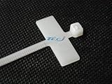 TEC-PARTS ケーブル識別マーキングバンド（白）100本 TEC-100MKT