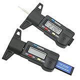 Dolity タイヤデプスゲージ　デジタル　ディスプレイ　タイヤ溝チェック　メジャー　耐久　ユニバーサル