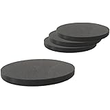 珪藻土コースター ブラック 吸水 速乾 珪藻土 キッチン 丸型 Coaster W10×D10×H0.8cm（同色4枚セット）
