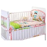 美しいベッドベッドプロテクター4シーズン通気性のベビーベッドバンパー