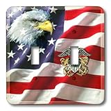 lsp _ 769 _ 2米国海軍 – US Navy Officer Crest – 照明スイッチカバー – ダブルトグルスイッチ