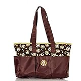 Baby Boom Monkey Tote Diaper Bag With Changing Pad and Accessory pouch by Baby Boom