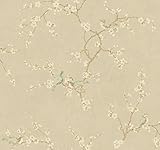 York Wallcoverings HP0325 Metallic II Birds W/Blossoms Wallpaper, Metallics [並行輸入品]