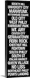 ケイトlillysonプレミアムシックラップキャンバス壁アート印刷題名バスロール: Philadelphia 12" x 36" 1058027_24_12x36_none