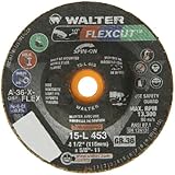 Walter Flexcut Premium Performance Flexible Grinding Wheel, Type 29, Threaded Hole, Aluminum Oxide, 