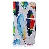 UNEXTATI iPhone SE 対応 ケース 全面保護 高品質 レザー 手帳型ケース カバー カード収納 スタンド機能 マグネット開閉式 Apple iPhoneSE 用 Case (マルチカラ