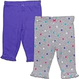 カーターズ（Carter's）女の子用グレー水玉模様&パープルボディースーツにピッタリなコーデパンツ2枚セット newborn nb 50cm 新生児用 出産祝いギフト,紫厚手コーデパンツ【並行輸入】
