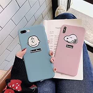 Amazon Co Jp スヌーピー チャーリーブラウン Iphone ケース 携帯カバー 携帯ケース スマホ キャラクター スヌーピー Snoopy Peanuts チャーリーブラウン かわいい くすみ カラー 韓国 人気 Iphone7 8 7 8plus X Xs Xr Iphonex Xs ブルー 家電 カメラ