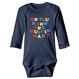 面白い 子供 マフィン売りを知ってかい 半袖ロンパース カジュアル Navy Size 24 Months