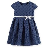 Carter's F14 Dress Navy Lace Newborn by Carter's Seasonal