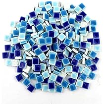 瑠璃色の胎に白・青のアイ多数のモザイク貼り付大玉、ジャワ出土、5C-9C制作とは 瑠璃色の胎に白・青のアイ多数のモザイク貼り付大玉、ジャワ