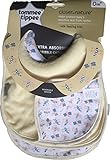 Tommee Tippee Dribble Catcher Pink Blue Beige Bibs 0+ Months (2 Beige) by Tommee Tippee