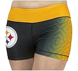 KLEW NFLピッツバーグスティーラーズグラデーション印刷Bootieショーツ、スモール、ブラック