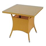 人工ラタンテーブル 単品 ナチュラル 四角テーブル 強化ガラス 籐 家具 ファニチャー インテリア おしゃれ リビング table 机 南国 アジアン バリ風 リゾート ホテル ベランダ バルコニー テラス 庭 ガーデン rattan65t