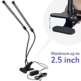 【2018最新型】植物育成LEDライト LORIA・JP 植物ライト 室内栽培ランプ 18W LEDランプ 自動的にオン/オフ 輝度調整でき 360度調節可能 USBダブルチュープ 水耕栽培ランプ 室