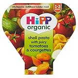 Hipp Organic Shell Pasta with Juicy Tomatoes & Courgettes 12mth+ (260g) ジューシーなトマトとズッキーニ12Mthの+とヒップ有機