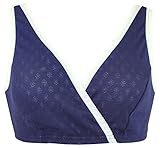 アビックス マミールナ マタニティカップ付きハーフトップ L ネイビー パターンメッシュ 770423