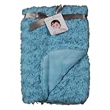 Blankets and Beyond Rosette Blanket Turquoise by Blankets and Beyond