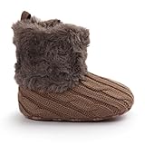 Nasbach　ベビーシューズ　赤ちゃん　キッズ　ベビーブーツ　ルームシューズ　　ブラウン　11cm