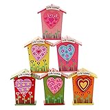 3のセット[カラフルハート]木製Coin Bank for Kids ( 2.72.34.5 " )ランダムスタイル
