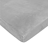 American Baby Company Heavenly Soft Chenille Fitted Pack N Play Playard Sheet, Gray, 27 x 39 by Amer