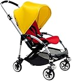 Bugaboo Bee3 Stroller - Bright Yellow - Red - Aluminum by Bugaboo [並行輸入品]