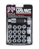 High Quality 91743 Acorn Bulge Chrome Lug Nut and Lock System (14mm x 1.50 Thread Size)