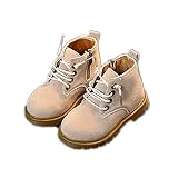 子供靴 キッズ シューズ 女の子 男の子 15/16/17/18CM センチ ブーツ こども くつ マーティンブーツ おしゃれ 履きやすい スエード シンプル ショートブーツ 通気 (17cm, ベー