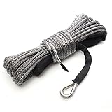 15m 7700lbs synthetic winch line cable rope with sheath atv