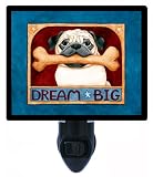 犬夜ライト – Dream Big – パグ – LEDナイトライト