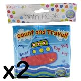 Baby Bath Time Book - Colorful and Waterproof Soft Body Book (Travel Book) by We Search You Save