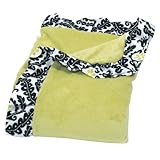 Trend Lab Waverly Rise and Shine Ruffle Trimmed Receiving Blanket, Black/White by Trend Lab