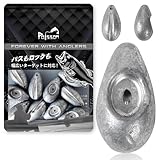 Poisson（ポアソン） 鉛 ティアドロップ型 フリーリグ フリリグシンカー 6バリエーション 34g 27g 23g 19.5g 13g 9.5g 重り (34ｇ×10個)