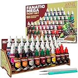 アーミーペインター ファナティック メガコンボセット 50種類の絵の具: アクリル36色 スキン4個 メタリック3個 エフェクト3個 ウォッシュ4個