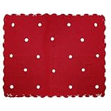 Lorena Canals Crochet Blanket Galleta (Red) by Lorena Canals