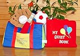布絵本MY QUIET BOOK バルーン英語市刺しゅう版&布おもちゃ　マイ　スポーツ　バッグ プレイ&ラーンギフトセット