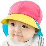YY-Natuhi ベビー 帽子 女の子 男の子 日よけ帽子 キャップ つば付き バケットハット uv カット 赤ちゃん 新生児 夏 吸湿速乾 子供 お出かけ 紫外線対策 通気性 かわいい 6~12ヶ