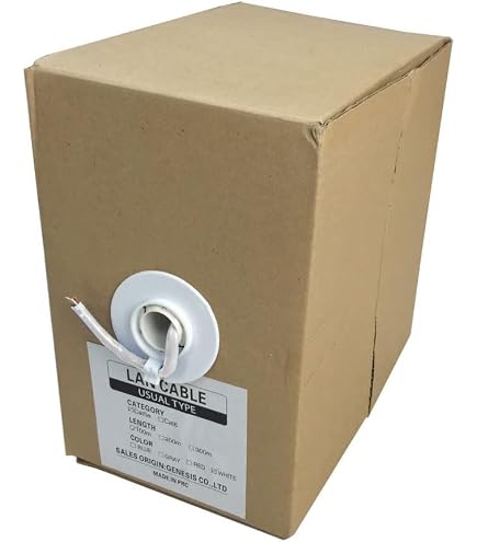 Amazon.co.jp: 冨士電線 CAT5E 単線LANケーブル 300m巻き TPCC5 0.5mm