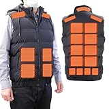 [国華園] 電熱ベスト ヒーターベスト ヒートベスト 超極ぬく電熱ベスト 黒Ｌ 服のみ 1枚