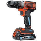BLACK+DECKER BDCDDBT120C SMARTECH 20V MAX Lithium Single Speed Drill/Driver [並行輸入品]