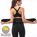 danlote Lower Back腰椎サポートバックブレースself-heating磁気セラピーベルト – Bestデュアル調節可能なストラップと通気性メッシュパネルfor Back Pain Re