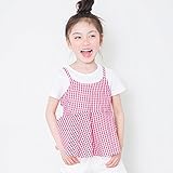 ブランシェス（branshes） キャミソール重ね着風半袖Tシャツ【レッド/（08）140cm】